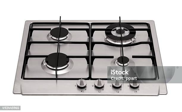Steel Gas Lifted Stock Photo - Download Image Now - Stove, Appliance, Burner - Stove Top