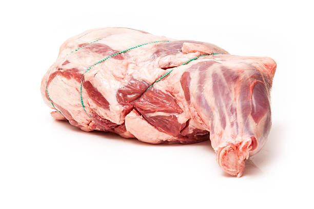 istock Sholder of lamb isolated on a white studio background. 492446299