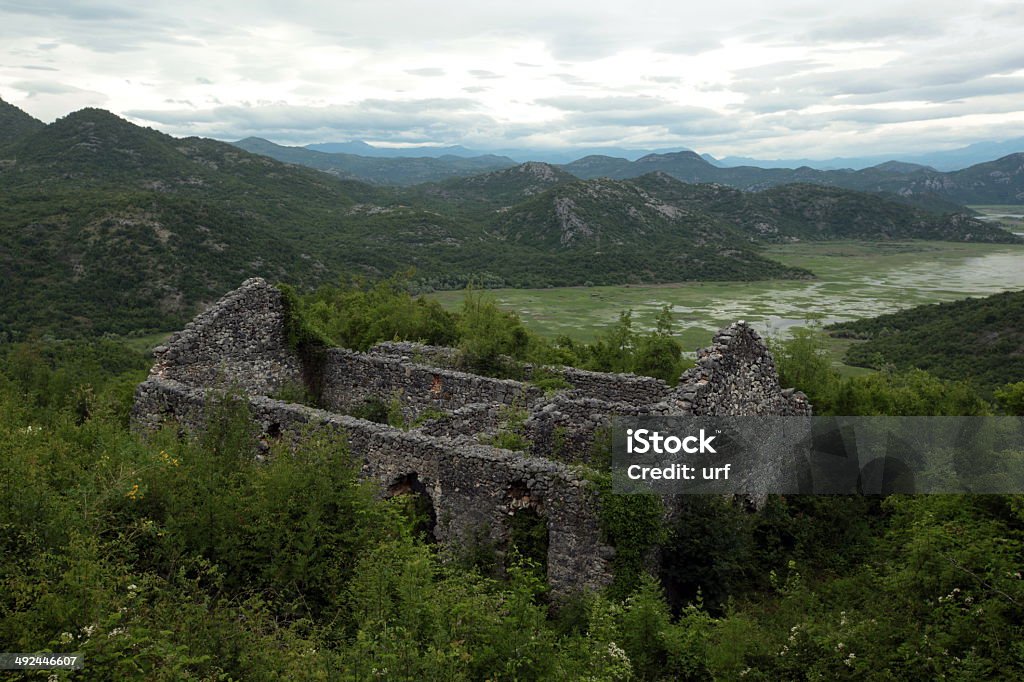 EUROPE MONTENEGRO SKADAR LAKE Europe, Eastern Europe, Balkans. Montenegro, Skadar, Lake, Countryside, Virpazar, House, Ruin Balkans Stock Photo