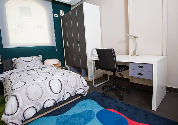 istock Childrens bedroom in show home 492446671