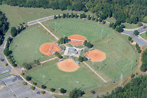 istock Aerial View of Sports Field Complex 492446977