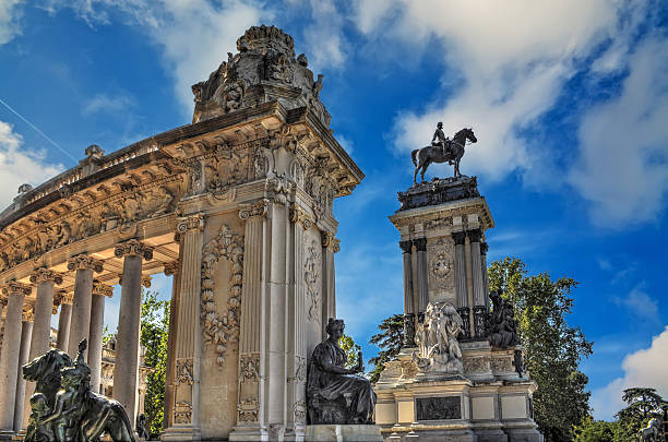 istock monument in Buen Retiro Park 492450250