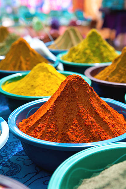 istock Piles of colourful spices 492450498