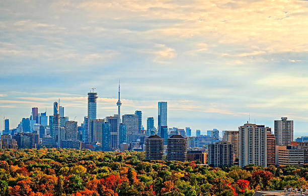 Toronto Autumn Skyline 2016 stock photo