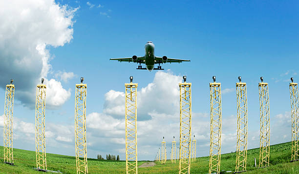 istock Airplane landing at Brussels Airport 492451582