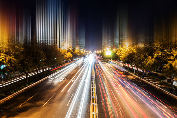 istock City traffic at night 492454122