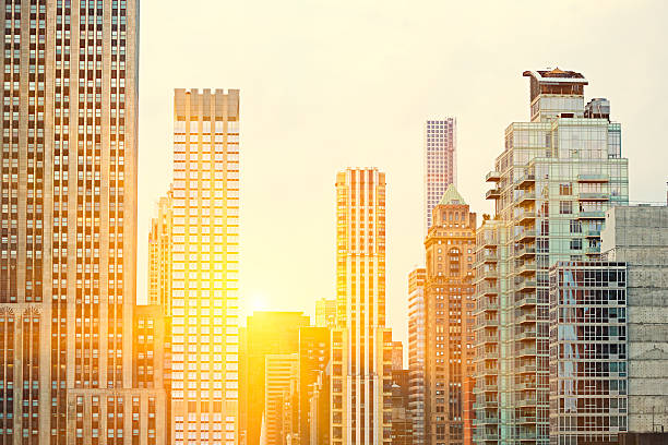 Shot of Manhattan from the roof top near Empire State Building. Canon 5D MK III, Canon 70-200mm F2.8IS