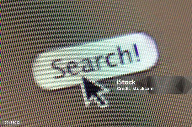 Internet Search Click On Web Button Stock Photo - Download Image Now - Searching, Computer Monitor, Technology