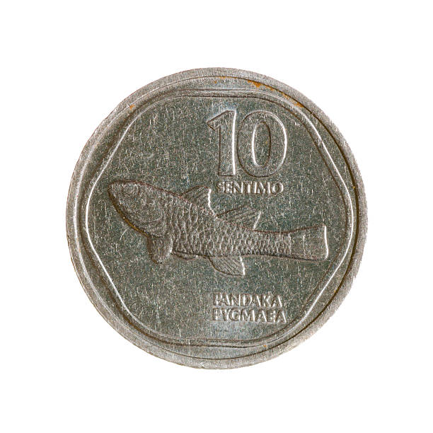 istock coin ten cents Philippines isolated on white background. top vi 492459042