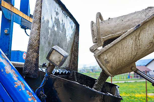 istock cement in truck, building new house concept 492461982