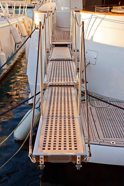 istock Yacht extended telescopic gangway 492462072