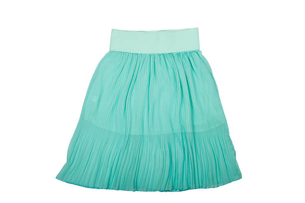 istock Blue pleated skirt isolated on white background 492462658