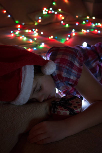 istock Girl in new year night 492463664