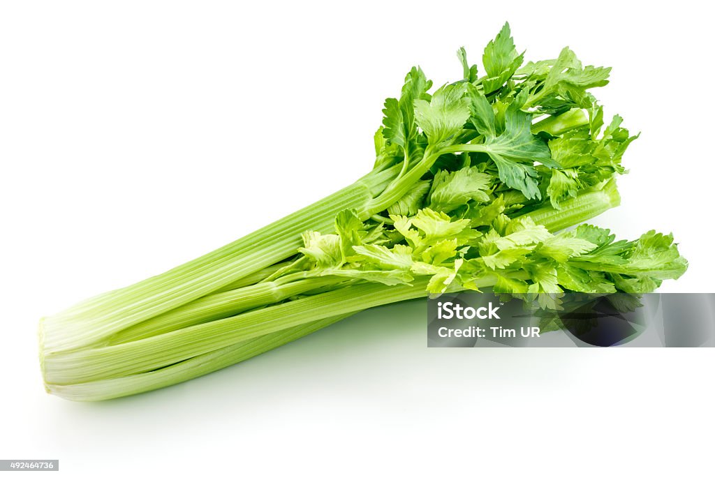 Fresh celery isolated on white background Celery Stock Photo