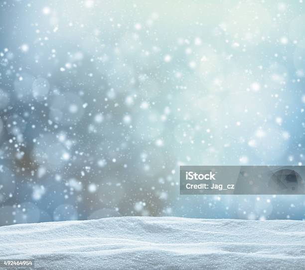 Winter Snowy Abstract Background Stock Photo - Download Image Now - Snow, Backgrounds, Heap