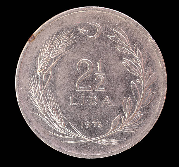 Two and half old Turkish lira coin, 1976