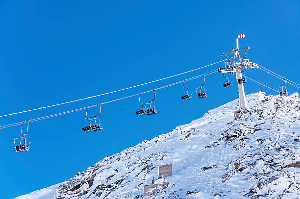 istock Alpine chairlift in Hintertux 492485784