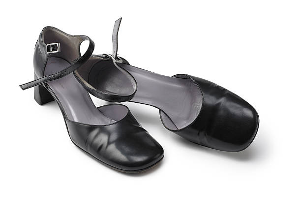 istock Women's black hoes on white background 492486530