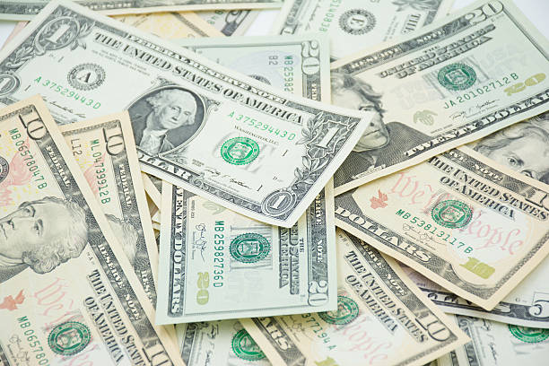 istock Background with money american dollar bills 492488386