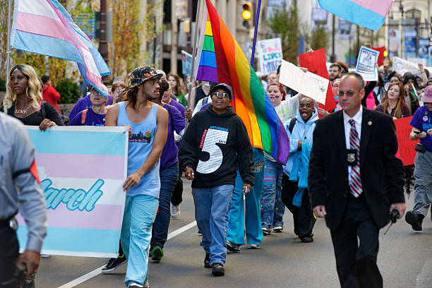 Philly Trans* March stock photo