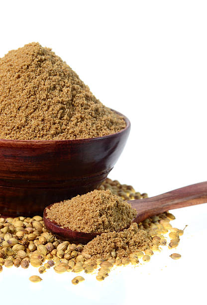 istock Coriander seeds and Powdered coriander 492489576