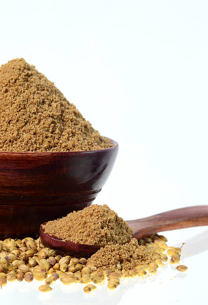 istock Coriander seeds and Powdered coriander 492489962
