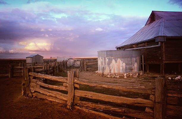 Shearing Shed Australia Mungo New South Wales, Scanned from Transparency.