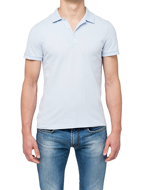 istock man in a light blue polo shirt and denims 492490366