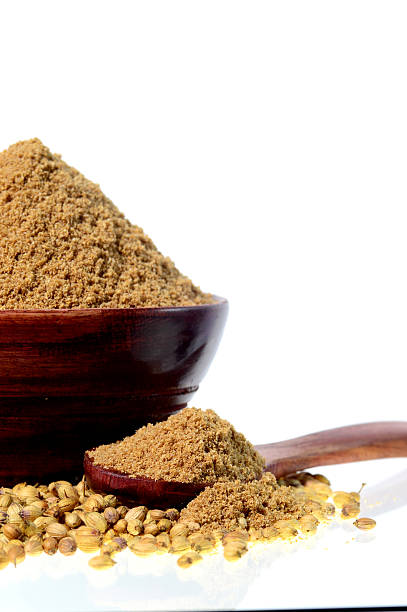 istock Coriander seeds and Powdered coriander 492490386