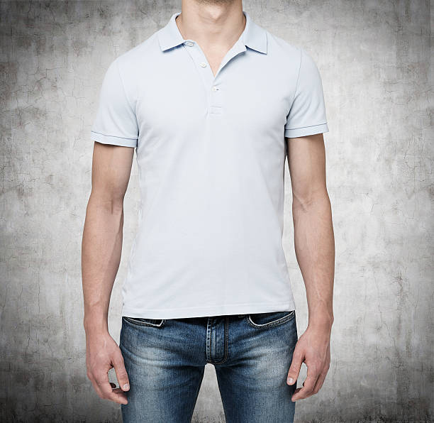 istock man in a light blue polo shirt and denims 492490396