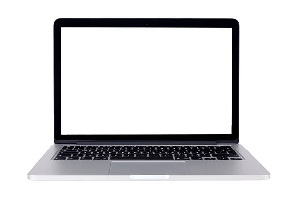 MacBook Pro Çanakkale, Turkey - October 13, 2015: 13-inch Apple MacBook Pro With Retina Display. Isolated on white. apple computers photos stock pictures, royalty-free photos & images
