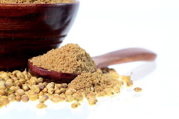 istock Coriander seeds and Powdered coriander 492491084