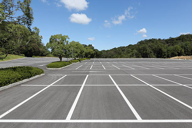 istock Vacant car parking lot 492491622