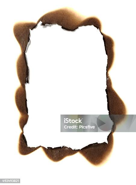 Burn Paper Frame Design Burn Paper Frame Background Stock Photo - Download Image Now - Antique ...