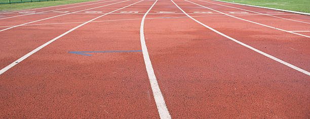 istock White and yellow lines and arrow. 492494634