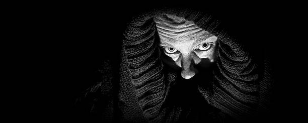 istock Scary Woman in Shroud, Panorama 492495975