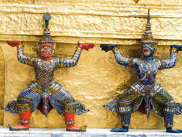 istock Ramayana demons supported Goden Pagoda 492498278