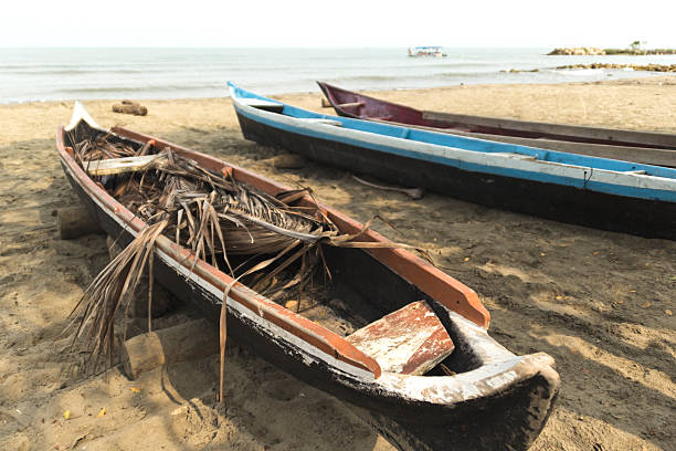 istock Artisanal fishing canoe 492500929