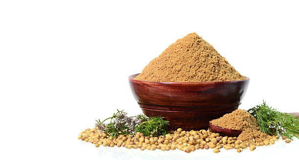 istock Coriander seeds, Fresh Coriander and Powdered coriander 492510132