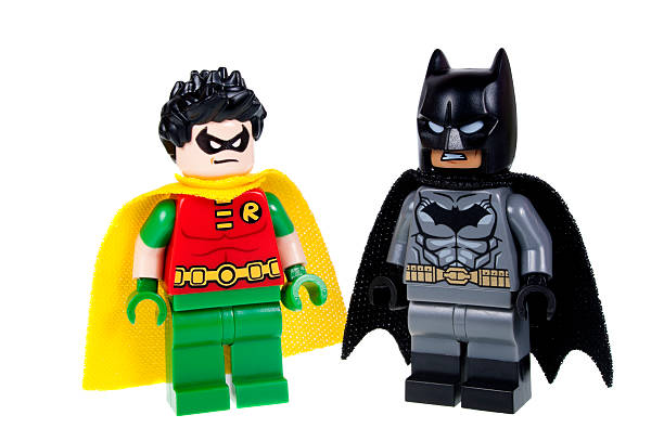 batman i robin lego minifigure - batman zdjęcia i obrazy z banku zdjęć