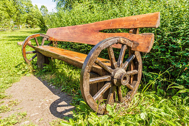 istock bench in country style 492516852