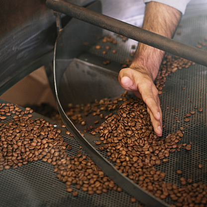 Cropped shot of a man's hand sifting coffee beans in a grinderhttp://195.154.178.81/DATA/i_collage/pi/shoots/784230.jpg