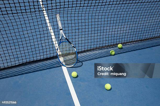 Tennis Playground Stock Photo - Download Image Now - 2015, Blue, Healthcare And Medicine