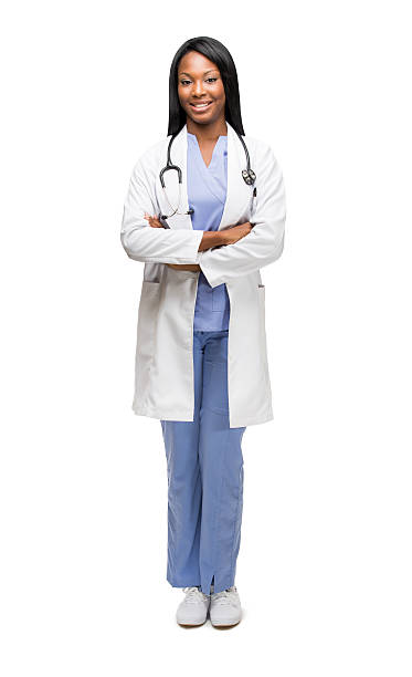 istock Standing straight afroamerican surgeon 492526679