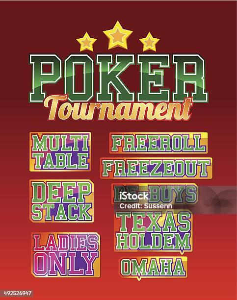 Poker Tournament Stock Illustration - Download Image Now - Ace, Arts Culture and Entertainment, Casino