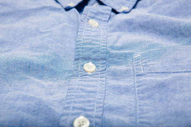 istock Casual Blue Button Down Business Shirt 492527777