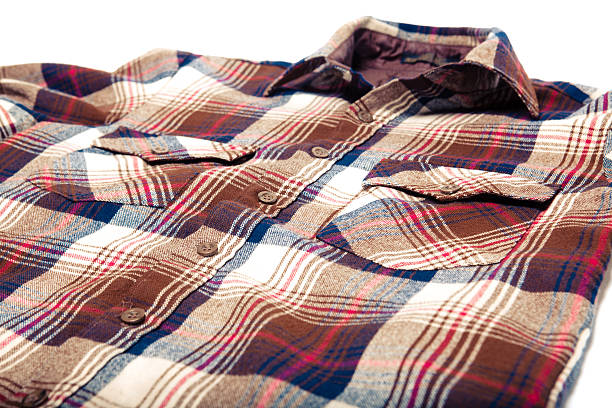 istock All American Mens Brown Plaid Button Down Shirt 492527785