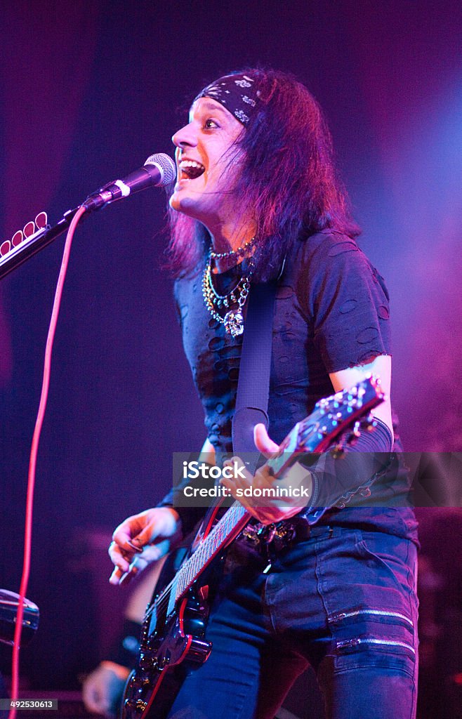Chanteur de Rock spectacles Live - Photo de Heavy Metal libre de droits