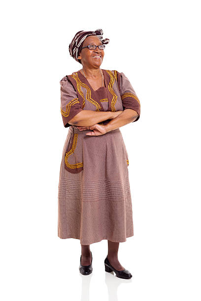 istock senior african woman looking up 492531183