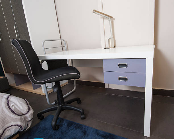 istock Desk in childrens bedroom area 492531293